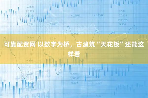 可靠配资网 以数字为桥，古建筑“天花板”还能这样看